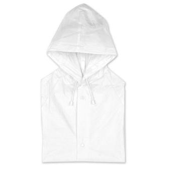 BLADO PVC raincoat with hood White