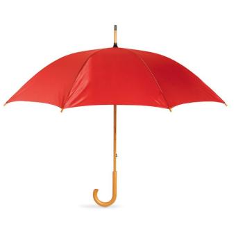 CALA Regenschirm mit Holzgriff Rot