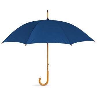 CALA Regenschirm mit Holzgriff Blau