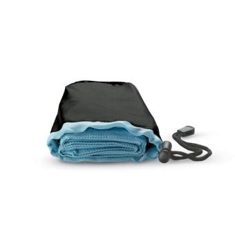 DRYE Sport towel in nylon pouch Aztec blue