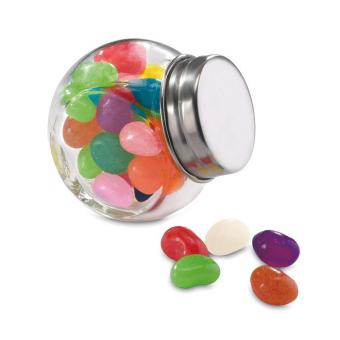 BEANDY Glass jar with jelly beans     KC7103 Multicolor