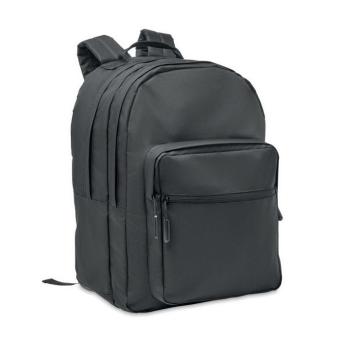 VALLEY BACKPACK Laptop-Rucksack 300D RPET Schwarz