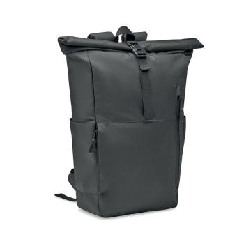 VALLEY ROLLPACK Rolltop-Rucksack 300D RPET Schwarz