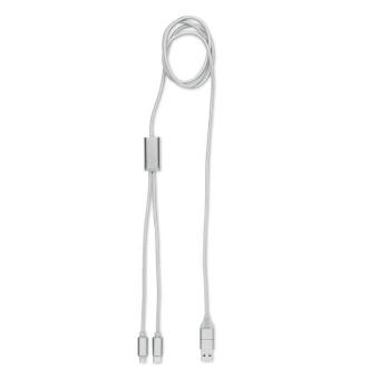 CABLONG Ladekabel 2in1 Silber