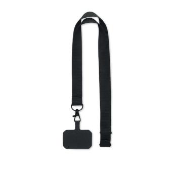 AMESTE Phone holder lanyard Black