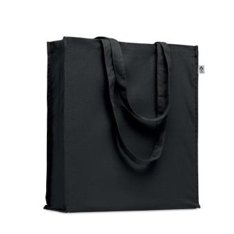 BENTE COLOUR Organic cotton shopping bag Black