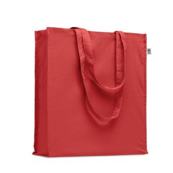 BENTE COLOUR Organic cotton shopping bag Red