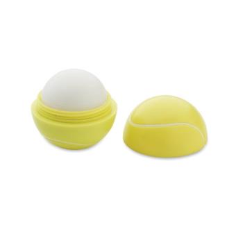 Lip balm in tennis ball shape Yellow
