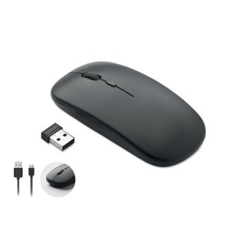 CURVY C Rechargeable wireless mouse Black