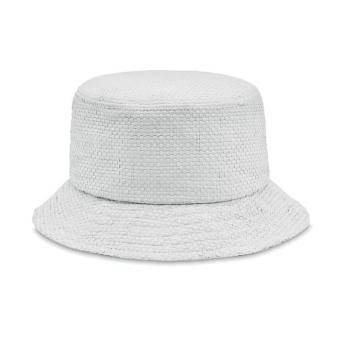 BILGOLA+ Paper straw bucket hat White