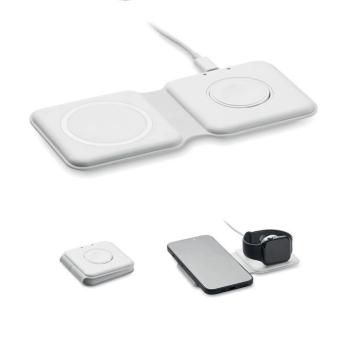 FLIP 2in1 faltbare Ladestation 15W Weiß