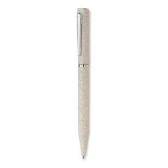 MAIPEN Drehkugelschreiber Stroh/ABS Beige