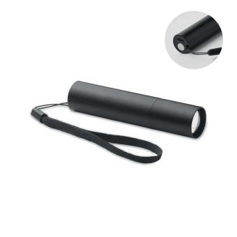 ALUMINATE Wiederaufladbare Taschenlampe Schwarz