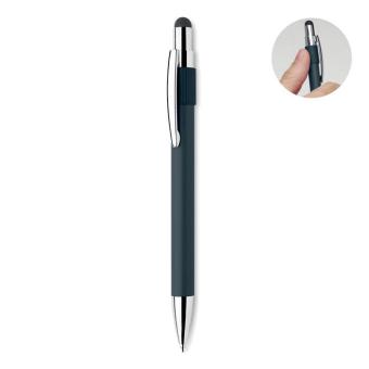EDD Druckkugelschreiber mit Stylus Marineblau