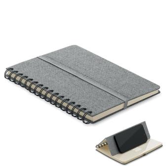 STRATA A5 notebook with phone holder Convoy grey