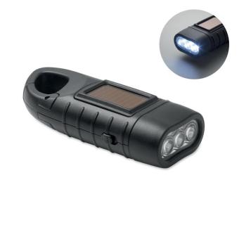 SLUZ Solar-Dynamo-Taschenlampe Schwarz