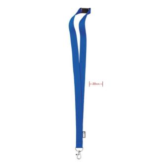 LANY RPET Lanyard RPET 20mm Königsblau