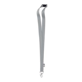 LANY RPET Lanyard in RPET 20 mm Convoy grey
