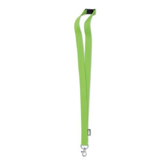 LANY RPET Lanyard RPET 20mm Limettengrün