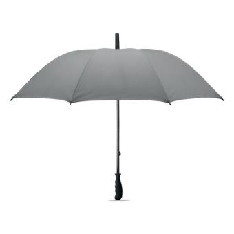 VISIBRELLA Reflektierender Regenschirm Silber matt