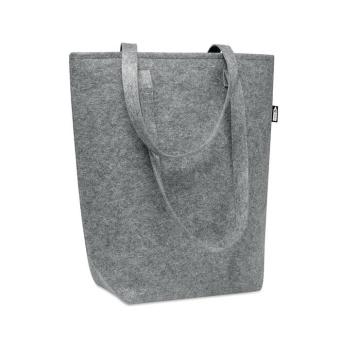 TASLO Shopping Tasche RPET-Filz Grau