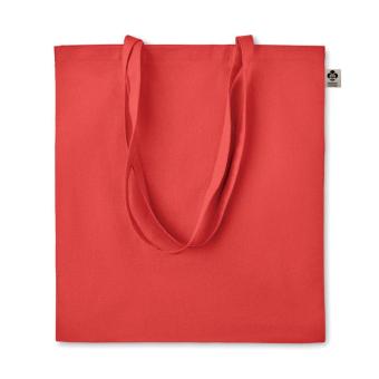ZIMDE COLOUR Organic cotton shopping bag Red