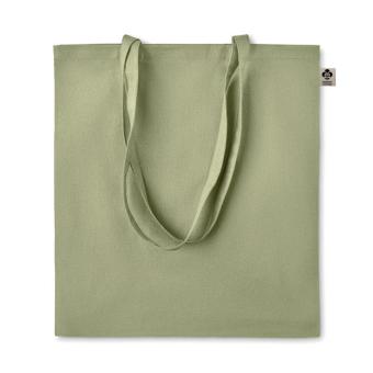 ZIMDE COLOUR Organic cotton shopping bag Green