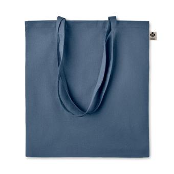 ZIMDE COLOUR Organic-Cotton Einkaufstasche Blau