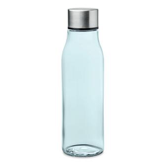 VENICE Glass drinking bottle 500 ml Transparent blue
