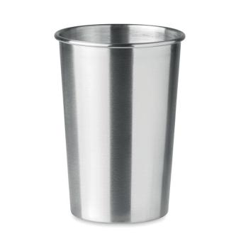 BONGO Stainless Steel cup 350ml Flat silver