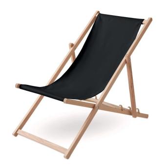 HONOPU Beach chair in wood Black