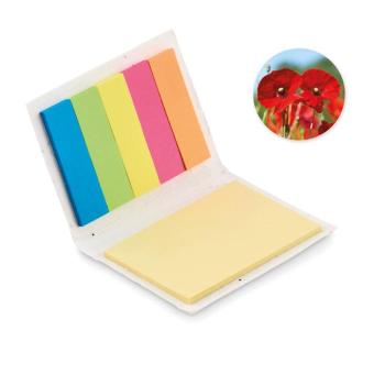 VISON SEED Seed paper sticky note pad White