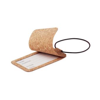 OVALIS Cork luggage tag Fawn