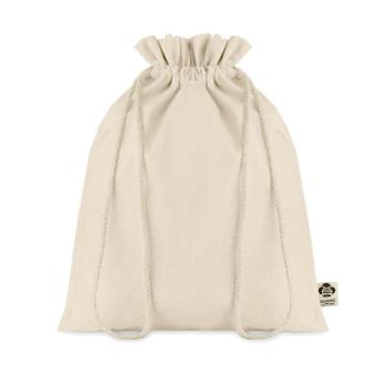 AMBER MEDIUM Medium organic cotton gift bag Fawn