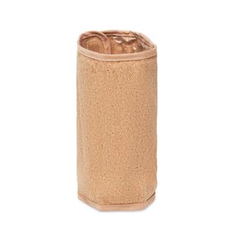 SARRET Soft wine cooler in cork wrap Fawn