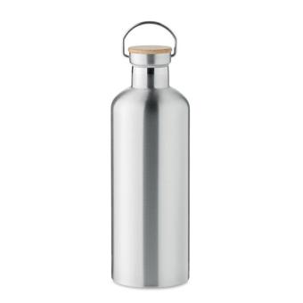 HELSINKI EXTRA Double wall flask 1,5L Flat silver