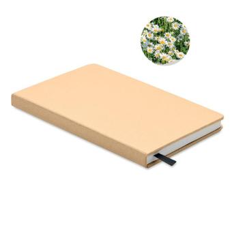 GROW DIN A5 Notizbuch, liniert Beige