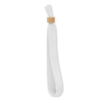 FIESTA RPET polyester wristband White