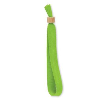 FIESTA RPET polyester wristband Lime
