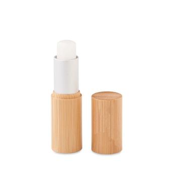 GLOSS LUX Lip balm in bamboo tube box Timber