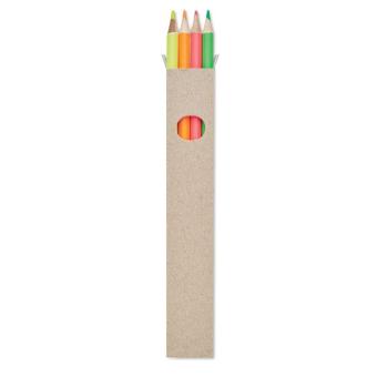 BOWY 4 highlighter pencils in box Multicolor