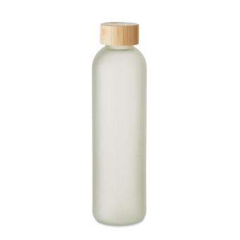 LOM Glasflasche Subli 650ml Transparent weiß