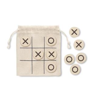 TOPOS Tic-Tac-Toe Spiel Beige