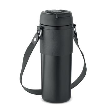 AIRA Doppelwandiger Becher 700 ml Schwarz