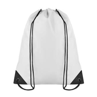 SHOOP 190T Polyester drawstring bag White