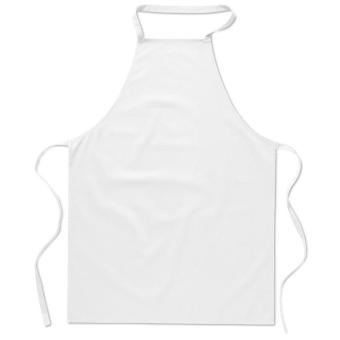 KITAB Kitchen apron in cotton White