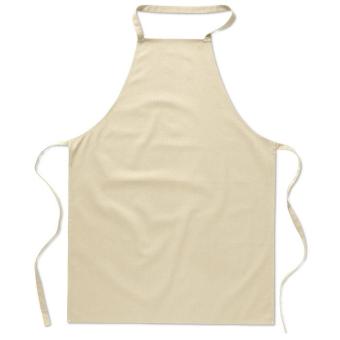 KITAB Kitchen apron in cotton Fawn