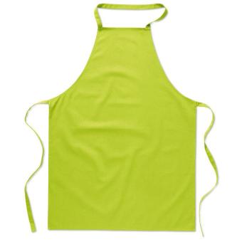 KITAB Kitchen apron in cotton Lime