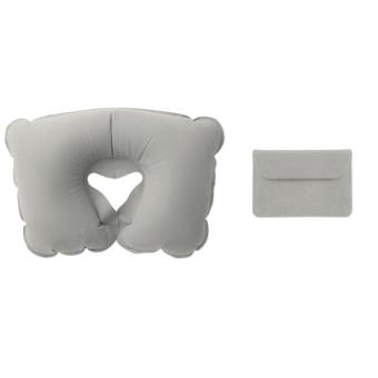TRAVELCONFORT Inflatable pillow in pouch Convoy grey