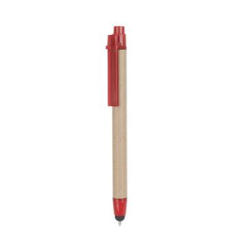 RECYTOUCH Recycled carton stylus pen Red